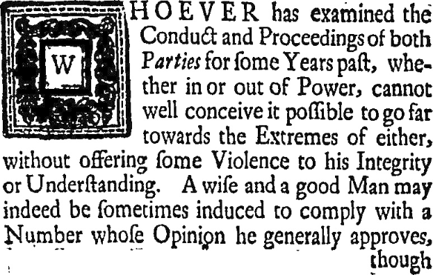 Schwarzes und weißes Foto eines Mannes im Anzug mit zentrierter Schrift und einem Logo, wobei die Schrift die politische Verhaltensweise und Integrität diskutiert.